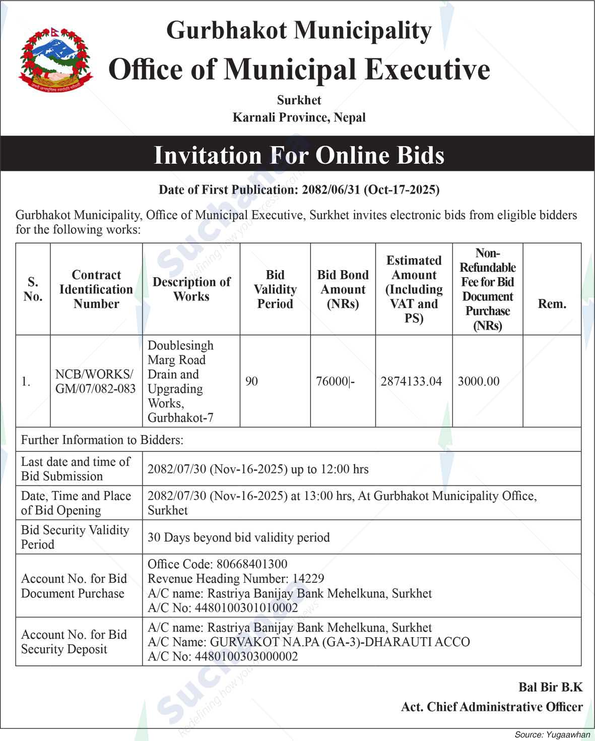 Gurbhakot Municipality