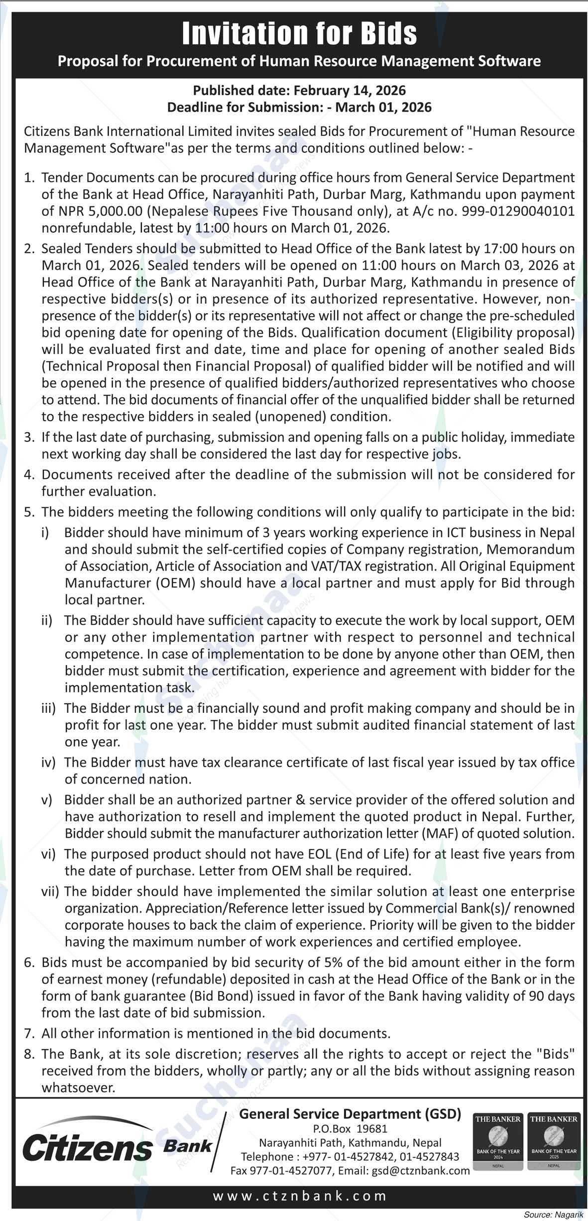 Citizens Bank International Limited