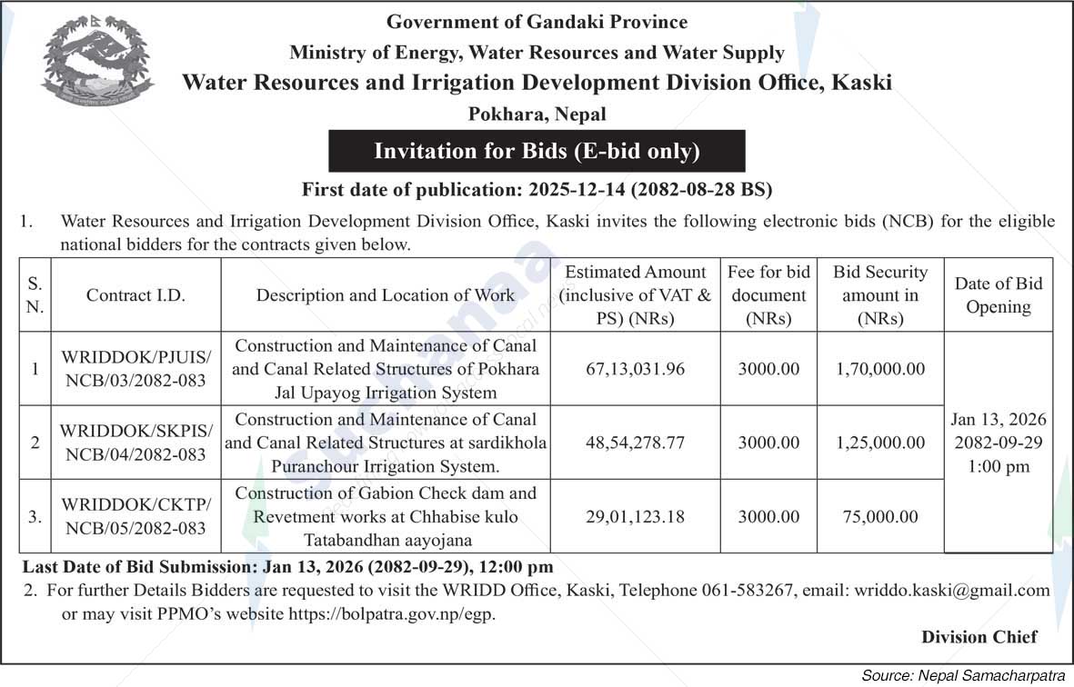 Water Resources and Irrigation Development Division Office, Kaski