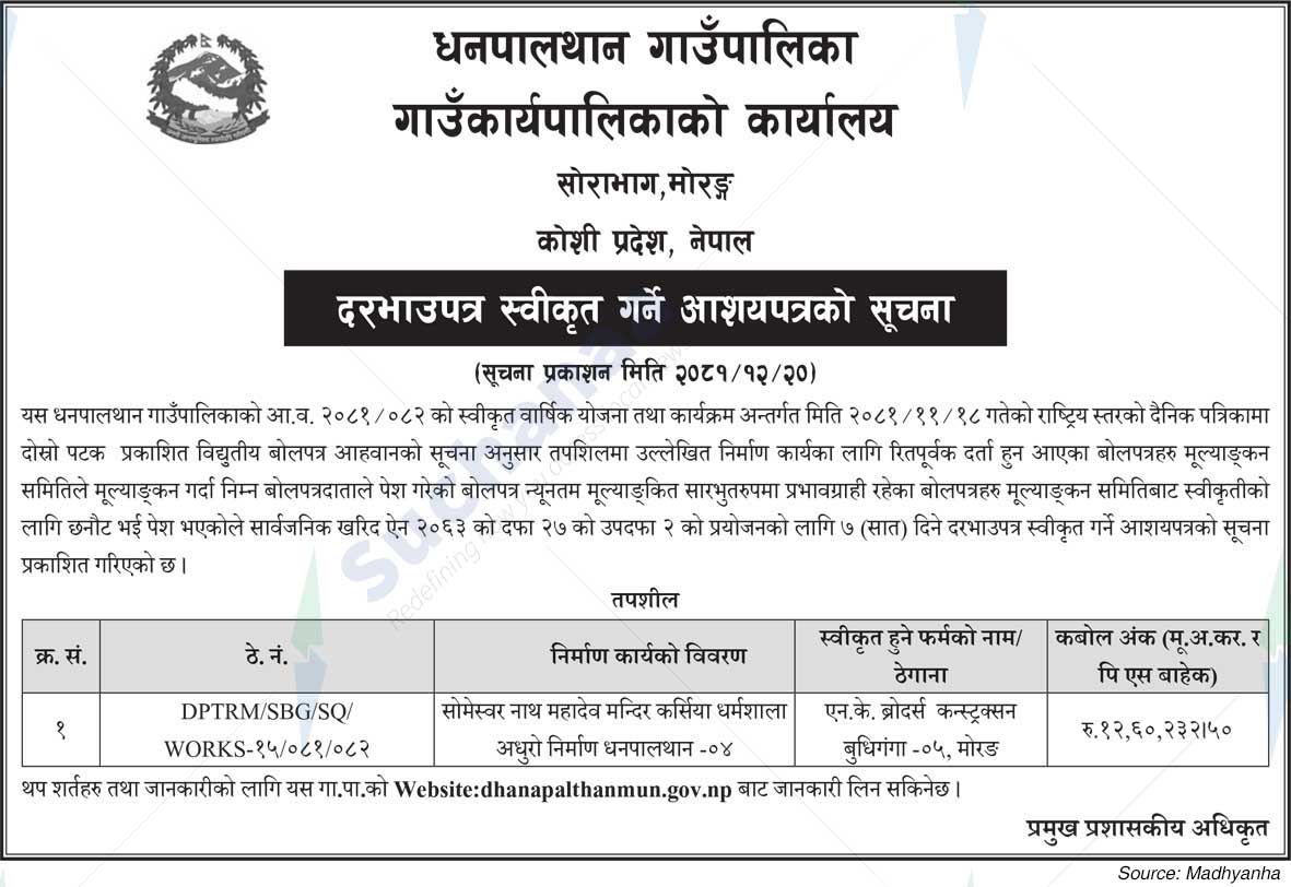Dhanpalthan Rural Municipality