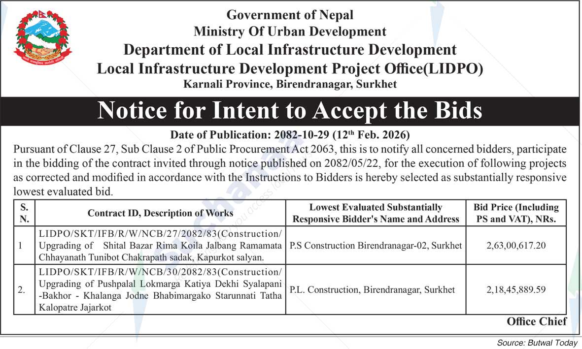 Local Infrastructure Development Project Office(LIDPO),  Birendranagar, Surkhet