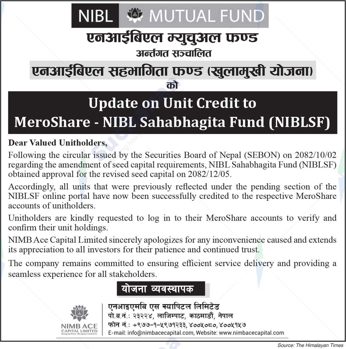 NIMB Ace Capital Limited