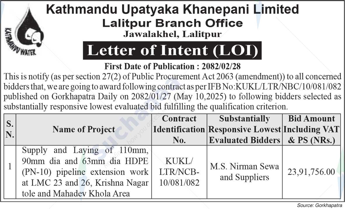Kathmandu Upatyaka Khanepani Limited