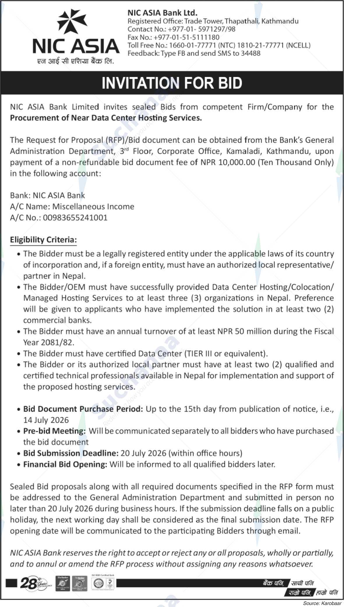 NIC Asia Bank Limited