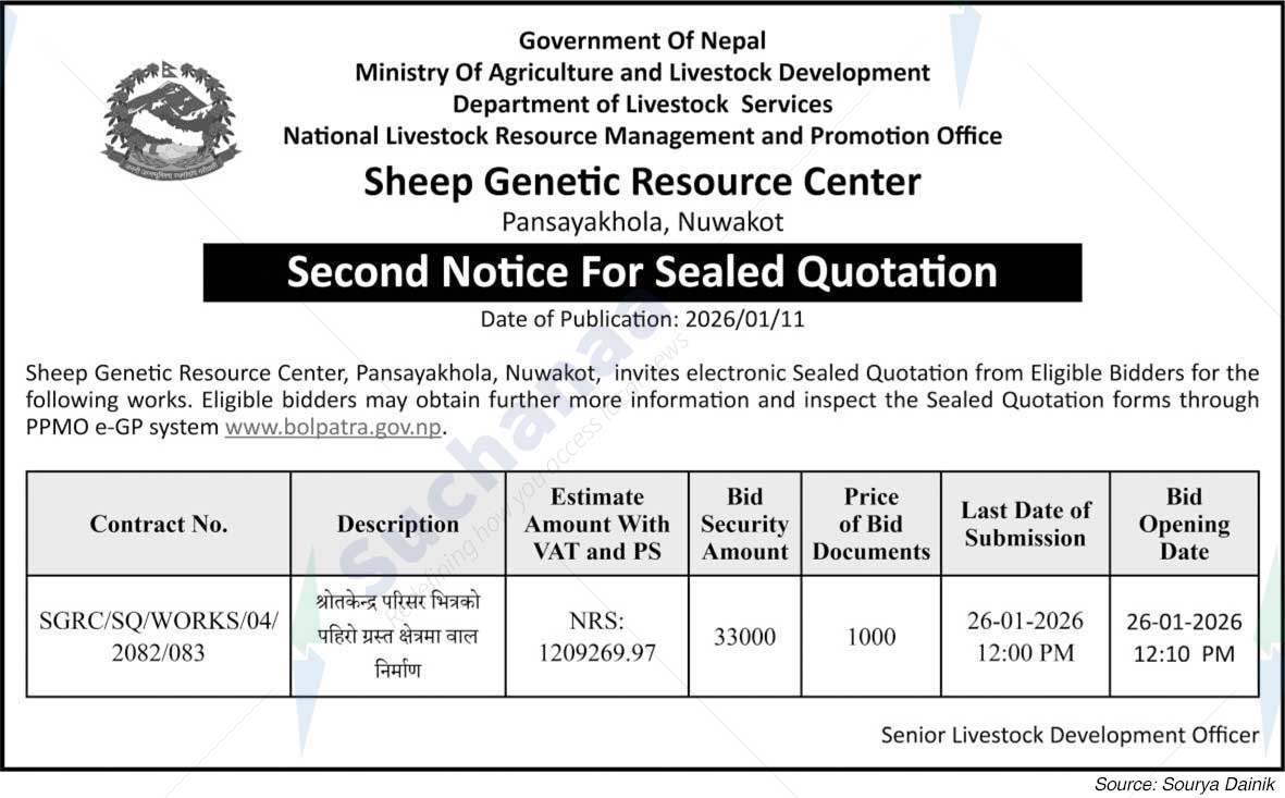 Sheep Genetic Resource Center, Nuwakot