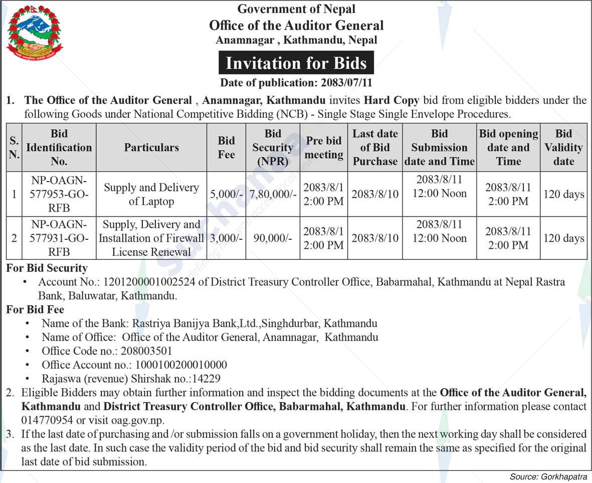 Office of the Auditor General