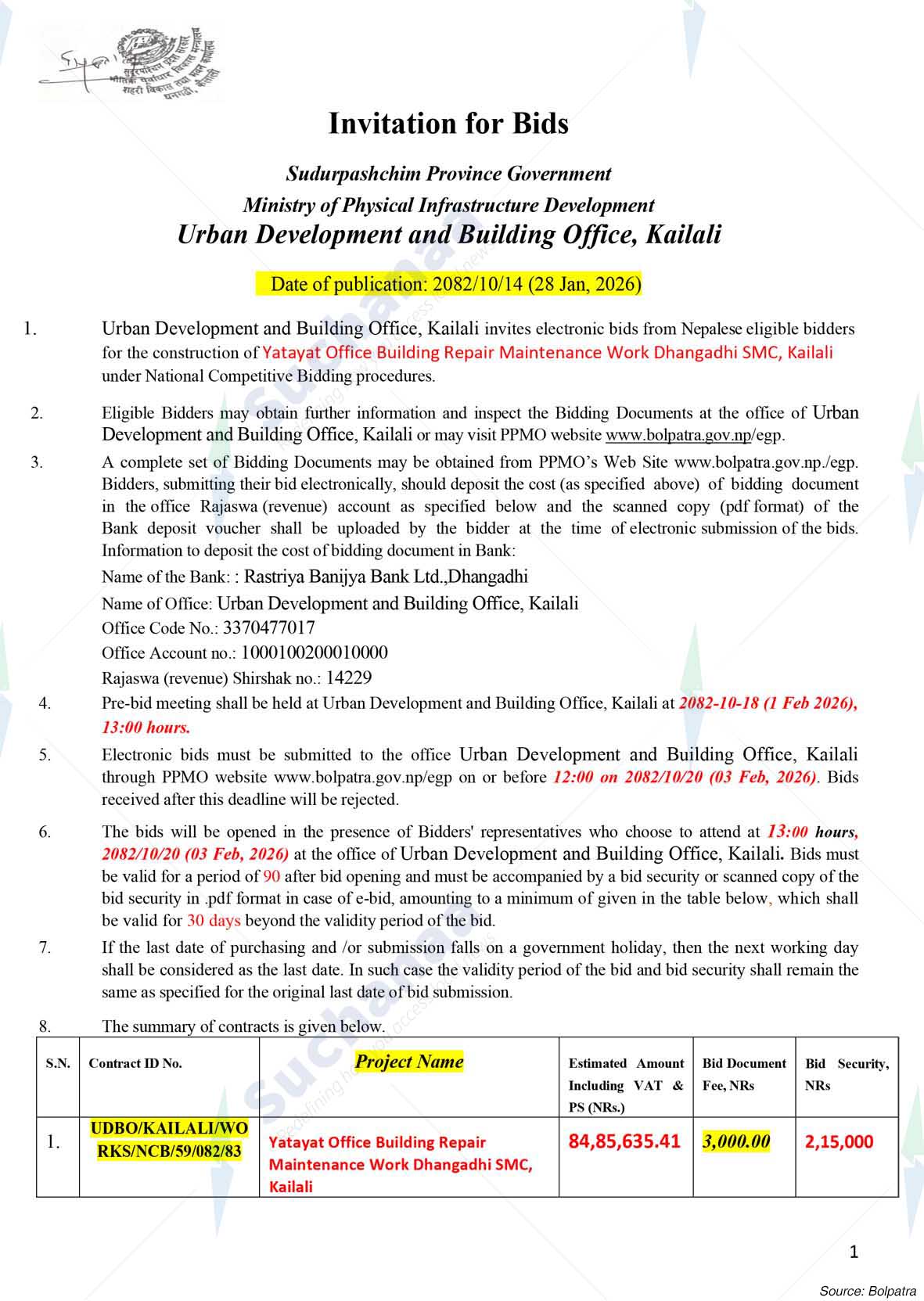 Urban Development And Building Office, Kailali