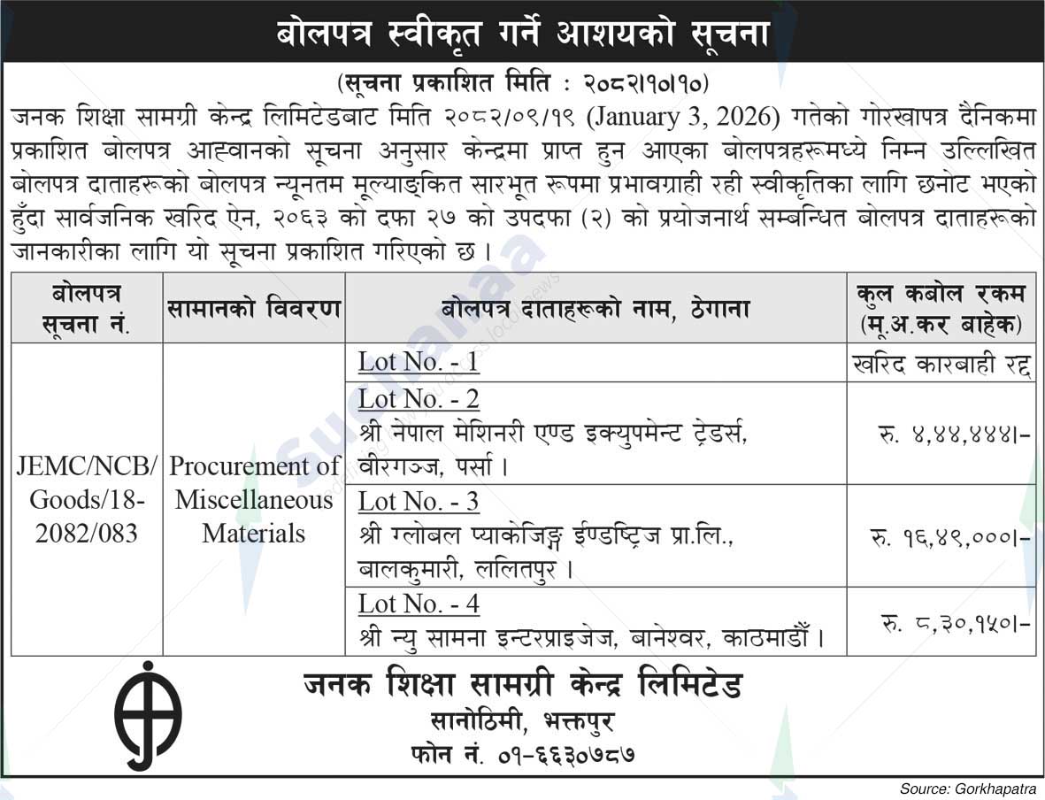 Janak Education Material Center Limited