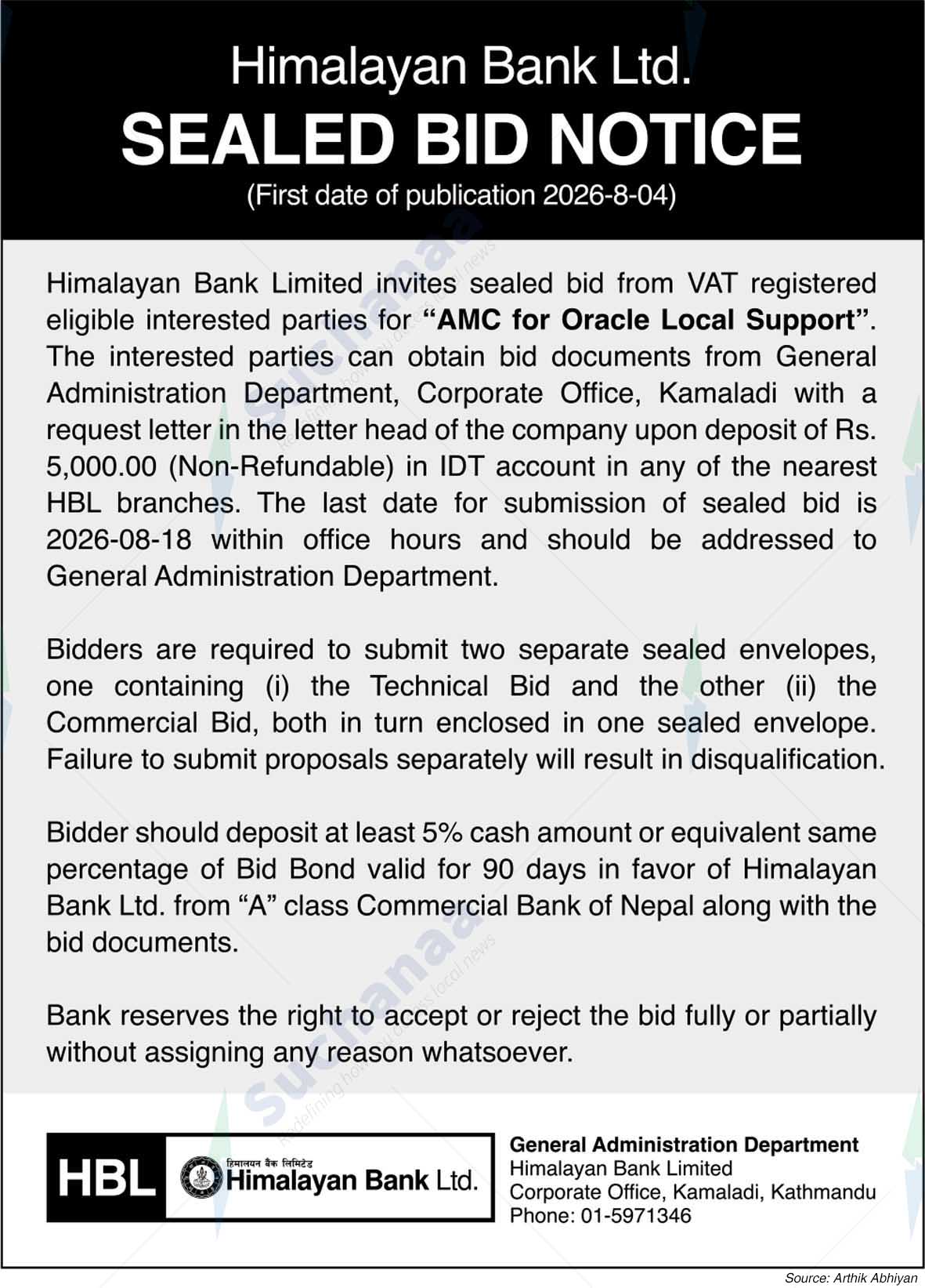 Himalayan Bank Limited