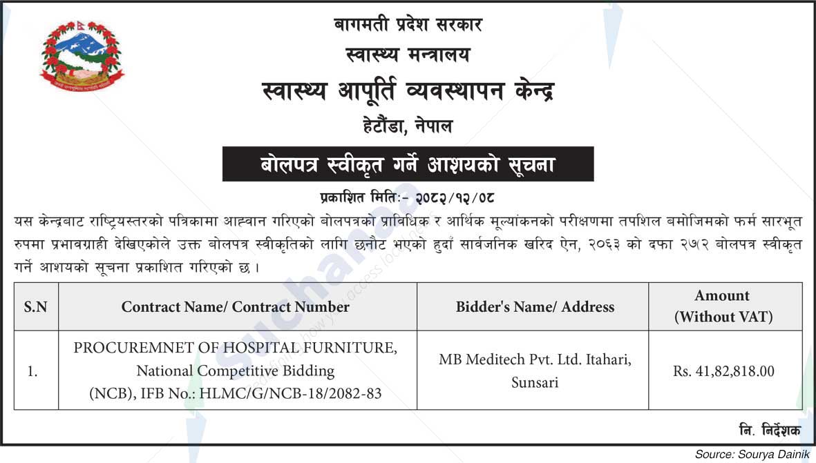Health Logistics Management Center, Makwanpur