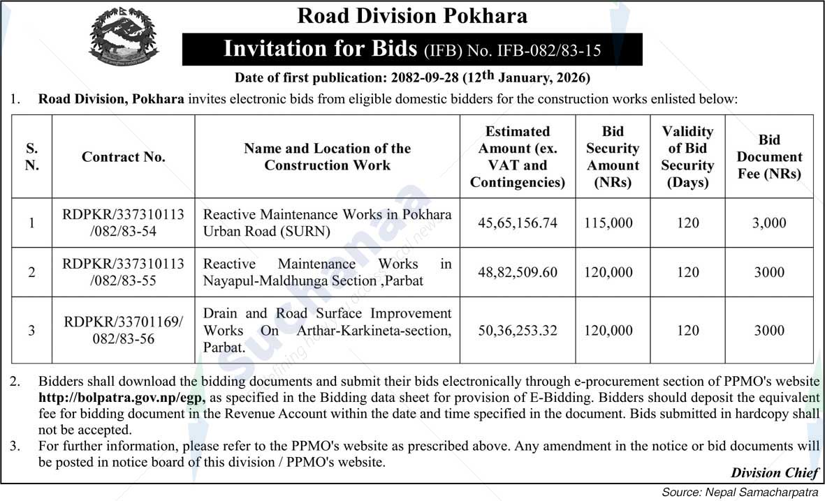 Road Division, Pokhara