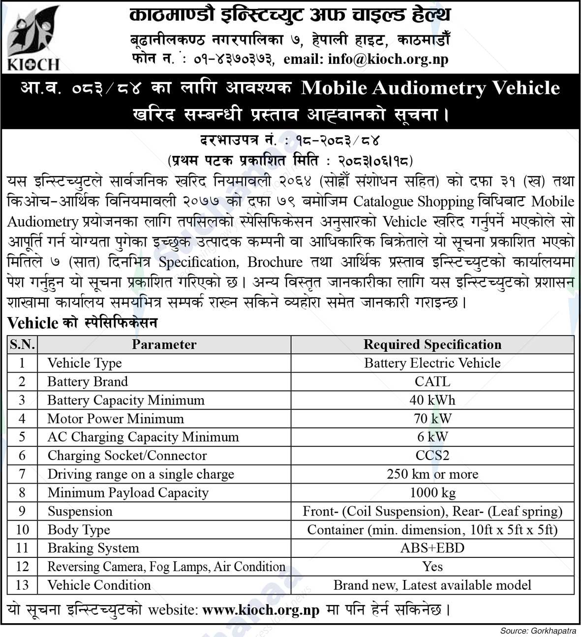 Kathmandu Institute of Child Health (KIOCH)