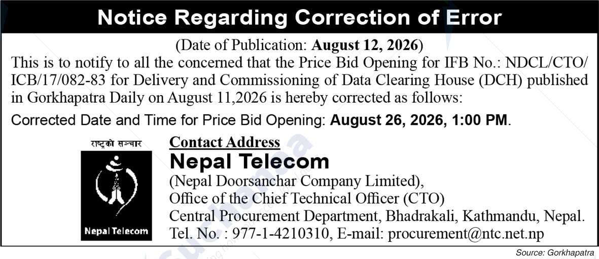 Nepal Doorsanchar Company Limited (NTC)