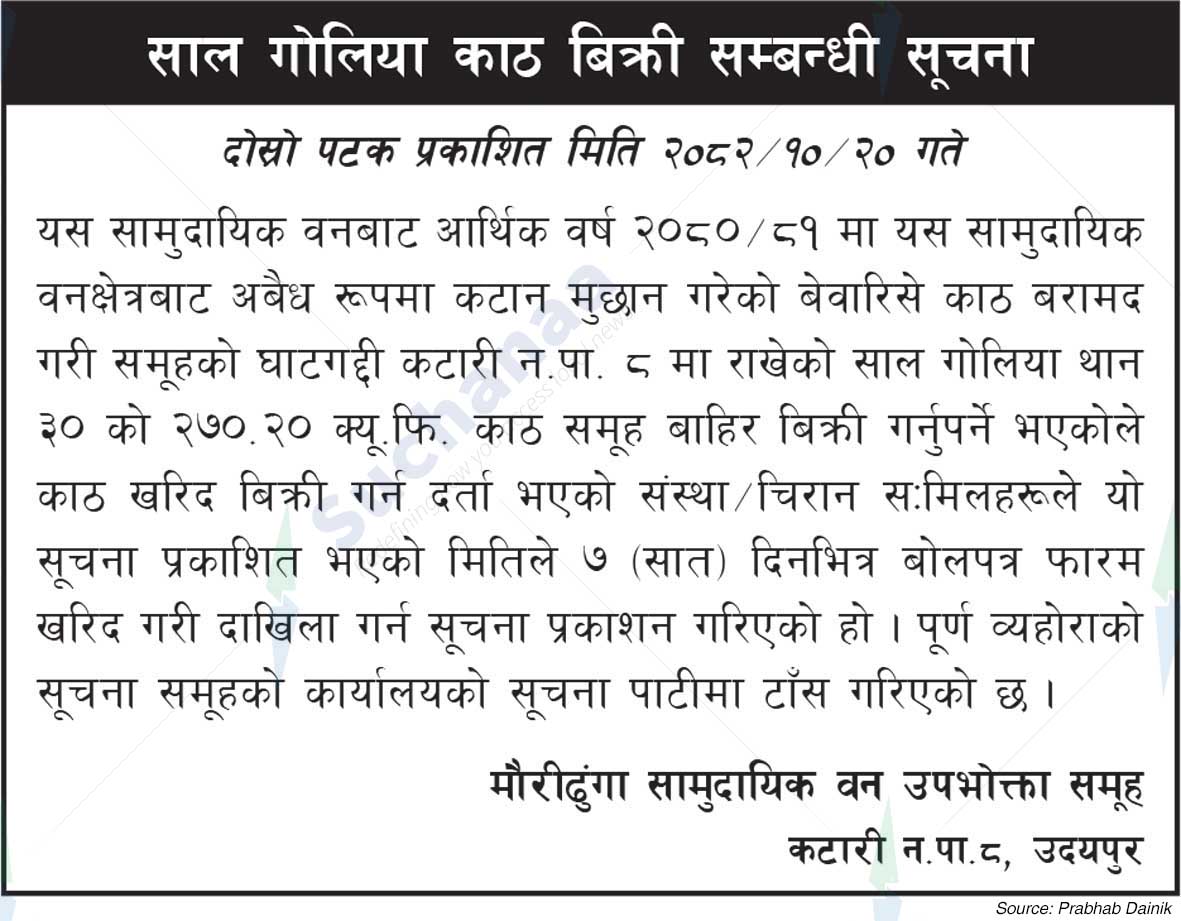 Mauridhunga Saa.Wo.Wa.Sa., Katari No.8, Udaipur