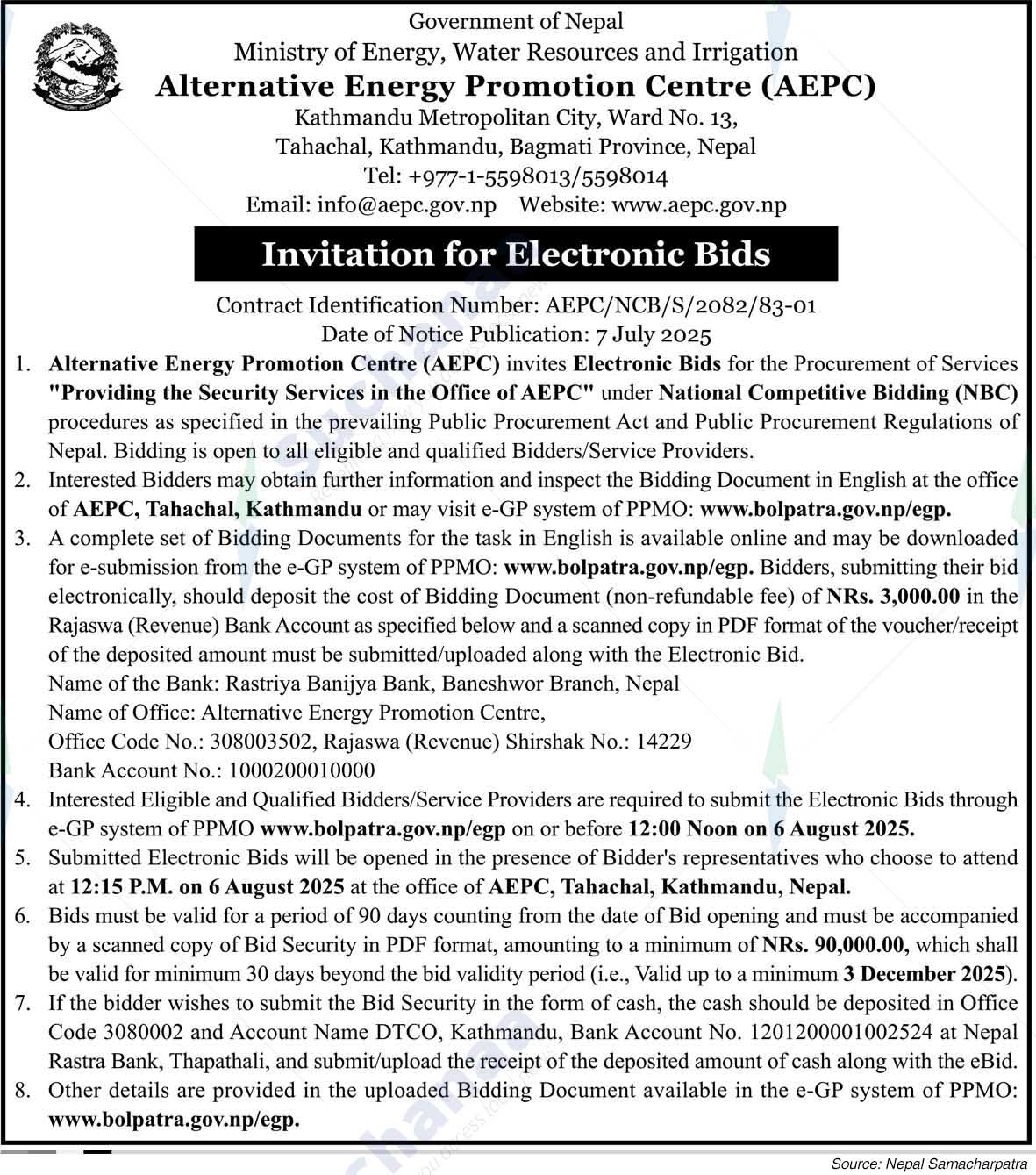 Alternative Energy Promotion Centre (AEPC)
