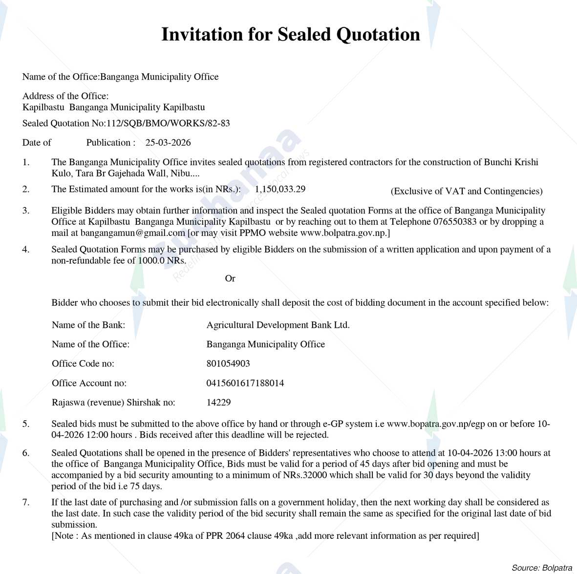 Banganga Municipality