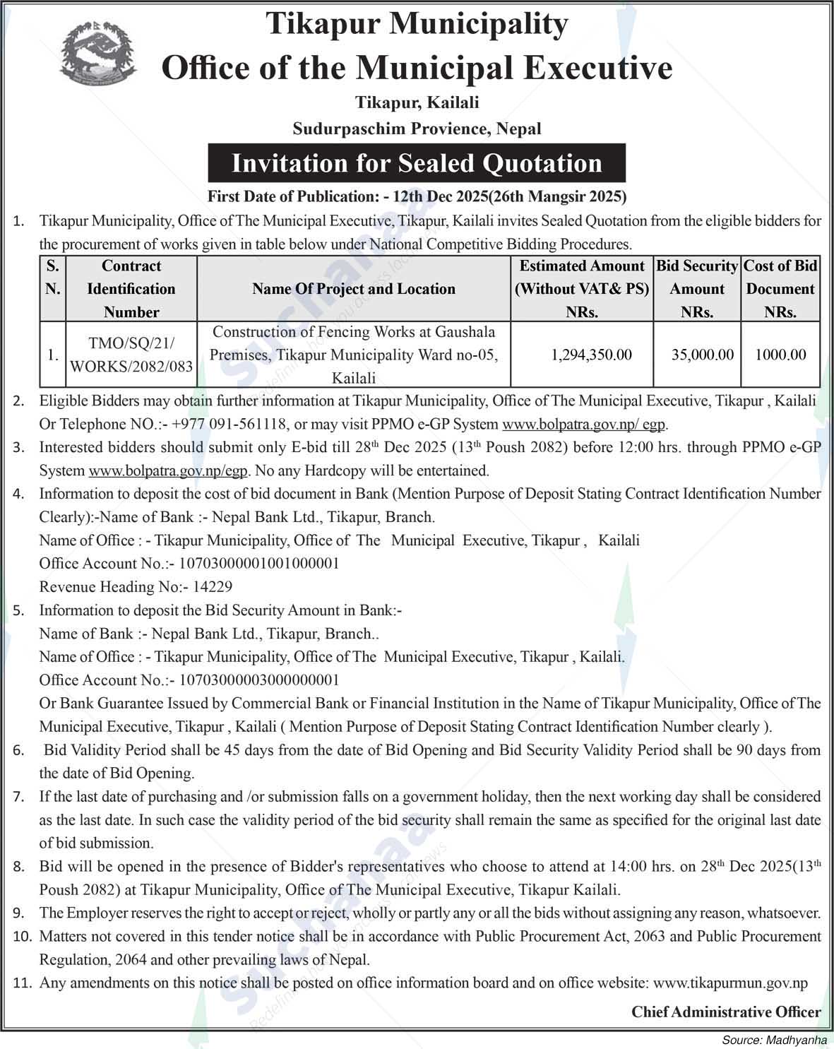 Tikapur Municipality