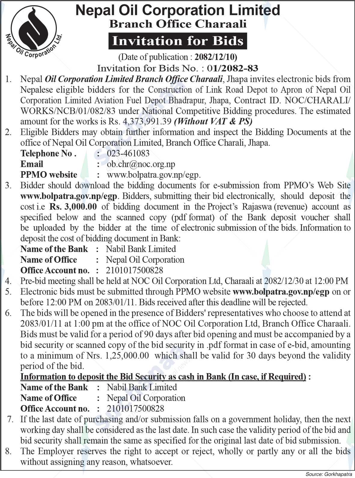 Nepal Oil Corporation Limited