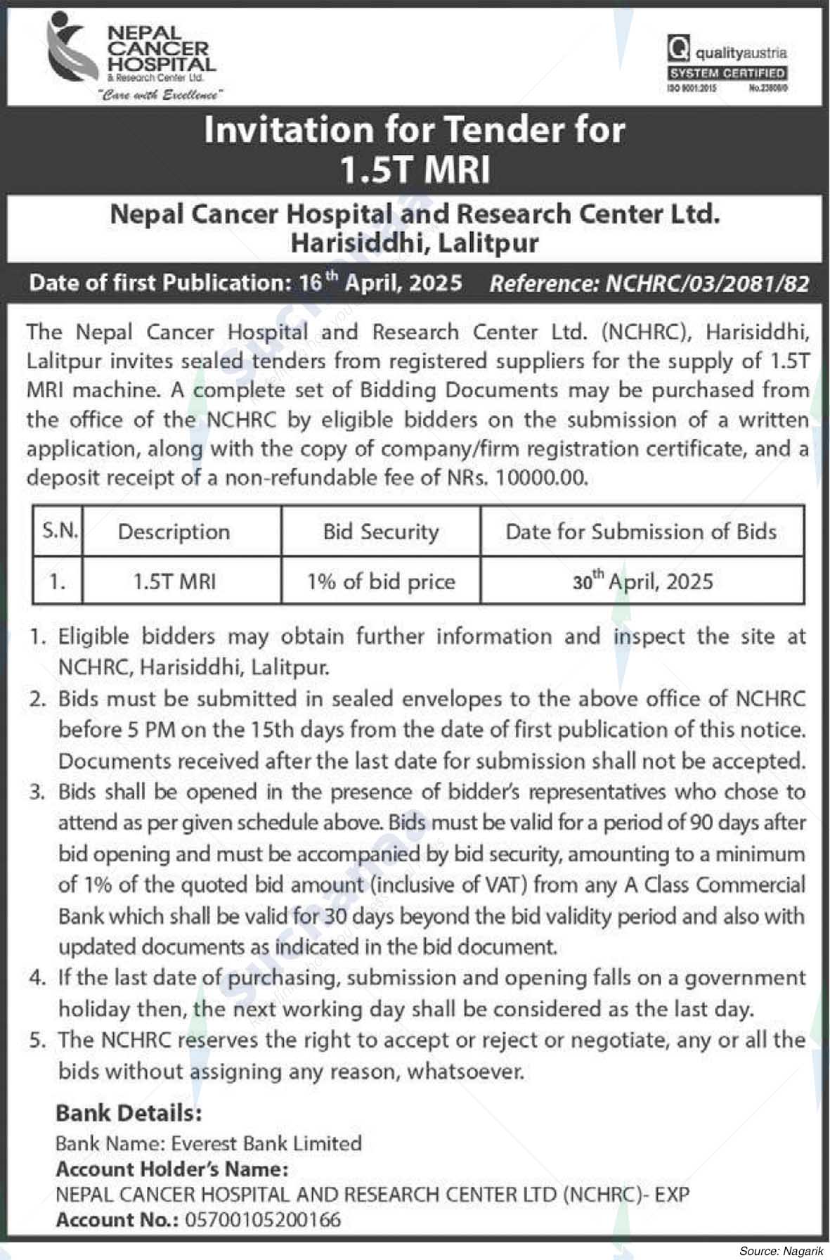 Nepal Cancer Hospital and Research Center Ltd.