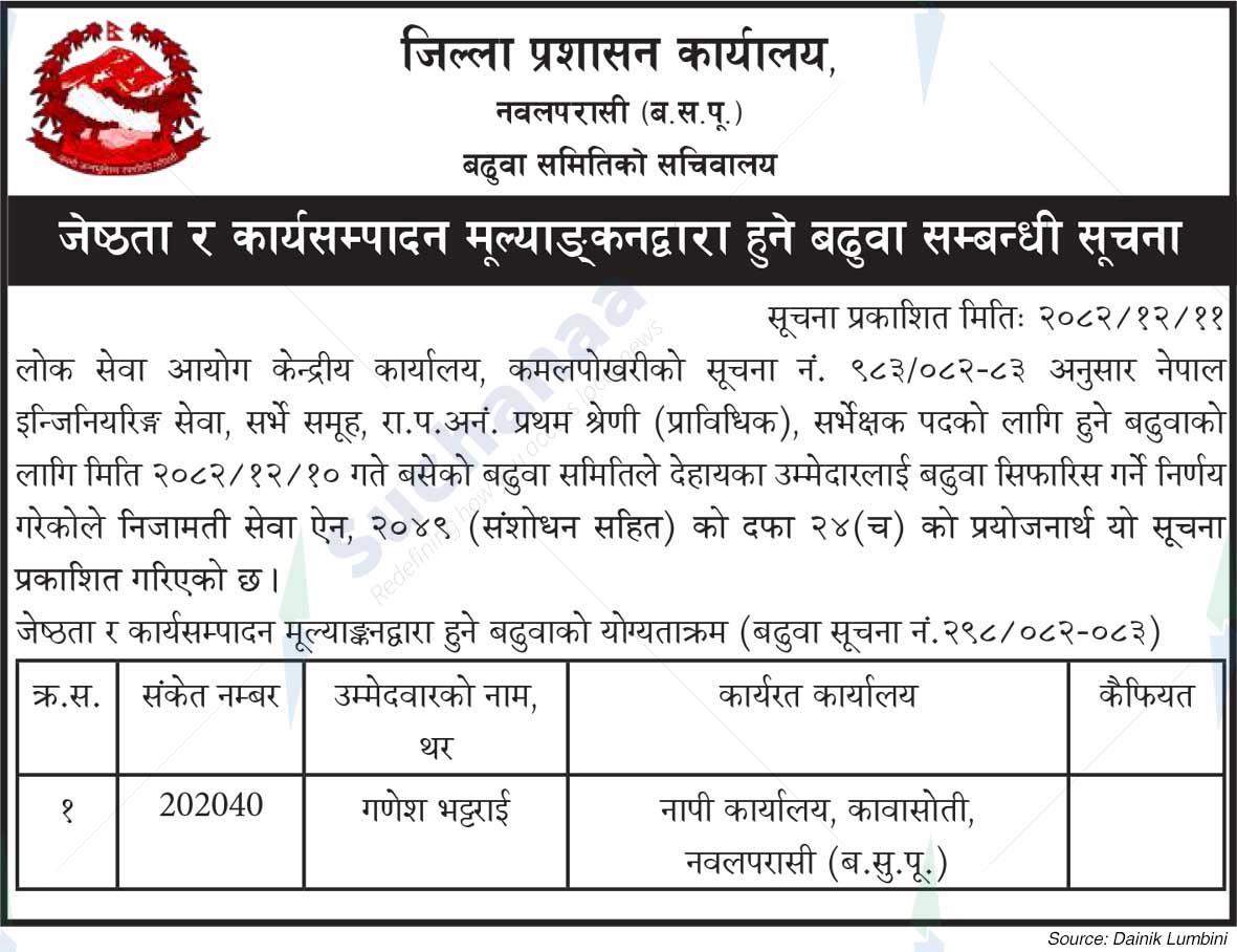 District Administration Office, Nawalparasi