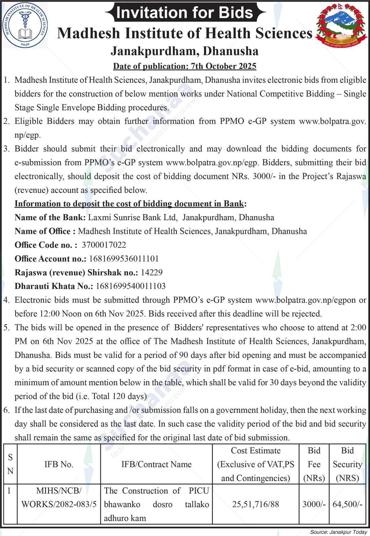 Madhesh Institute of Health Sciences (MIHS)