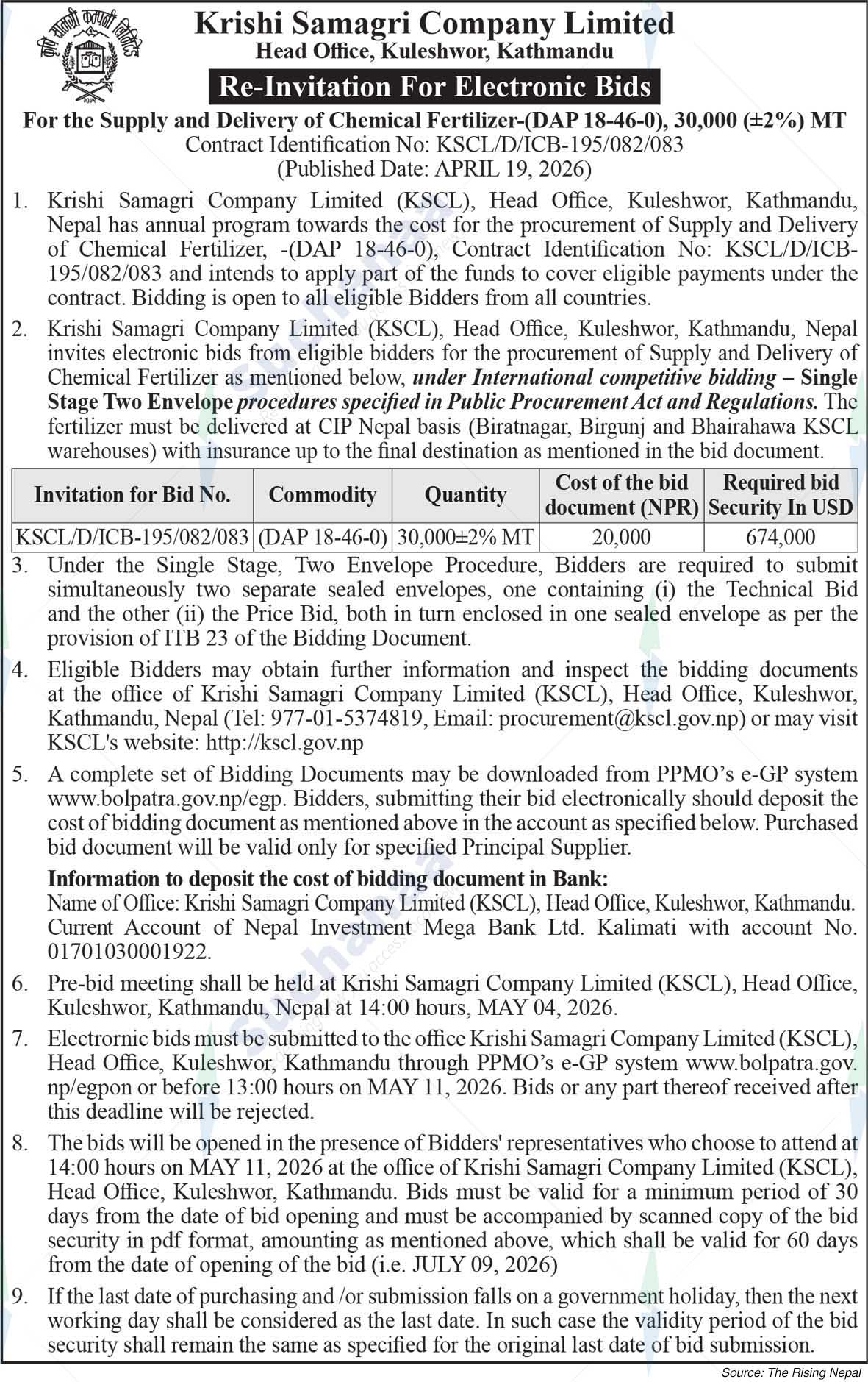 Krishi Samagri Company Limited