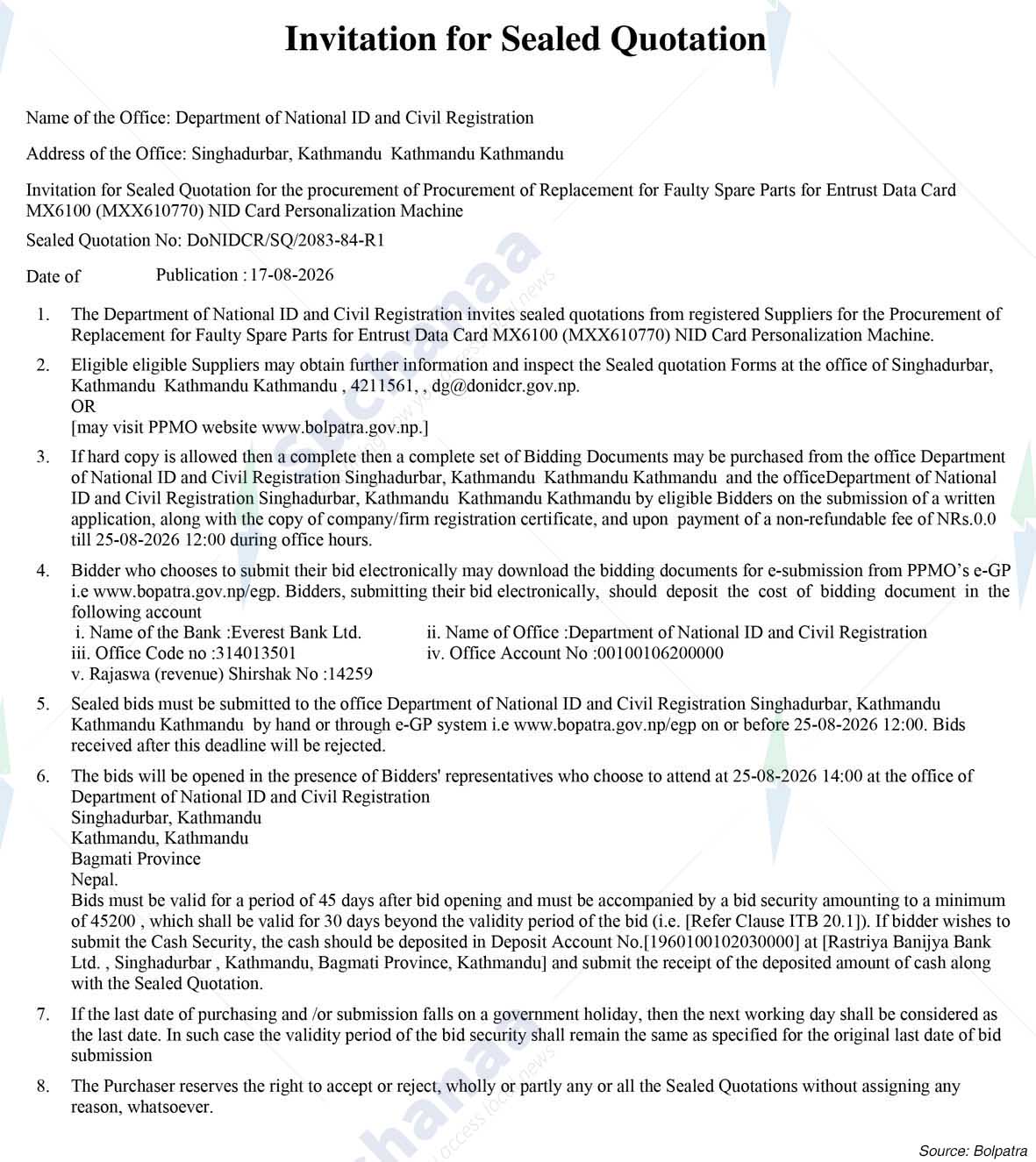 Department of National Id and Civil Registration