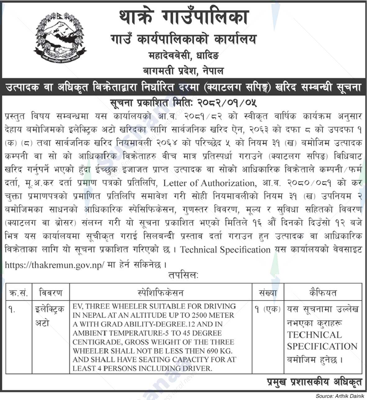 Thakre Rural Municipality