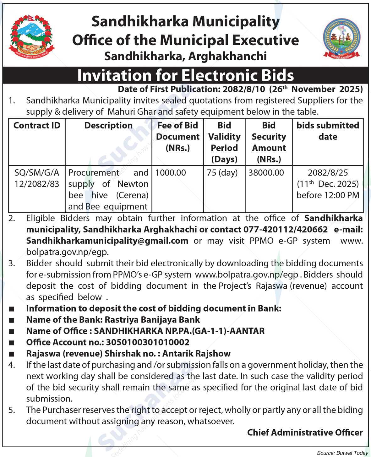 Sandhikharka Municipality