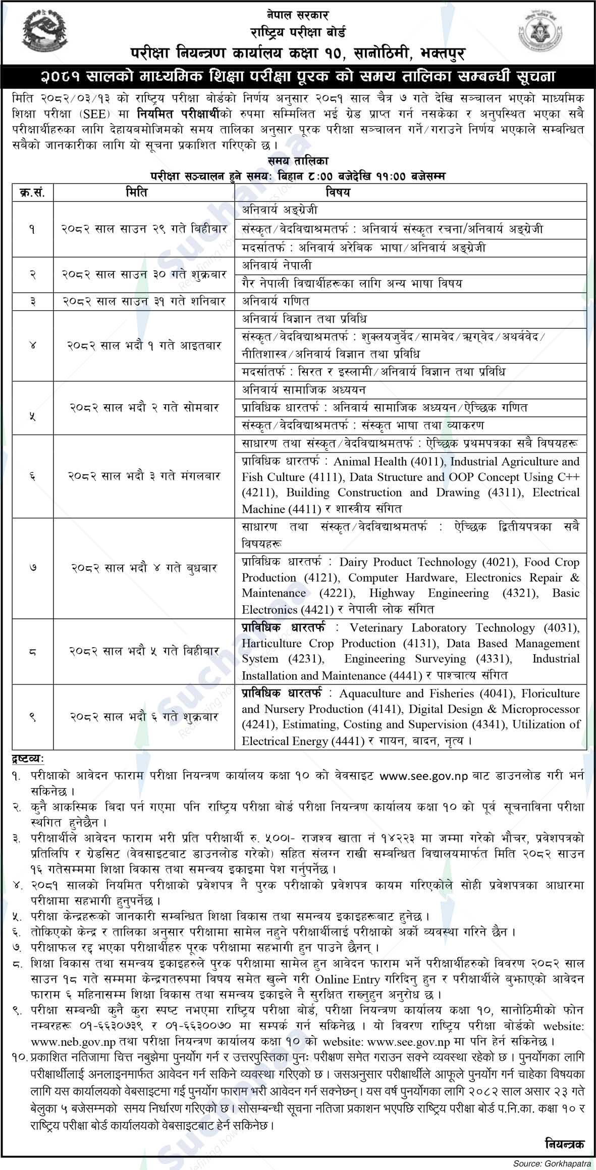 National Examination Board