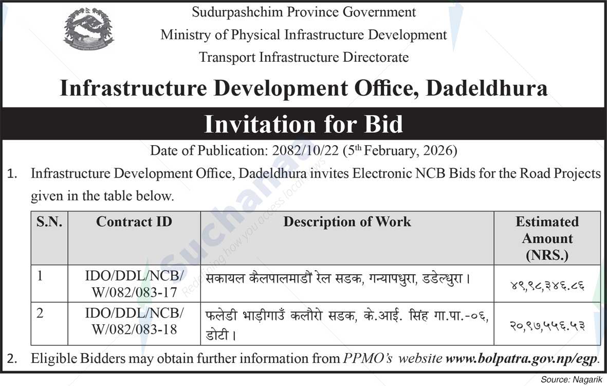 Infrastructure Development Office, Dadeldhura