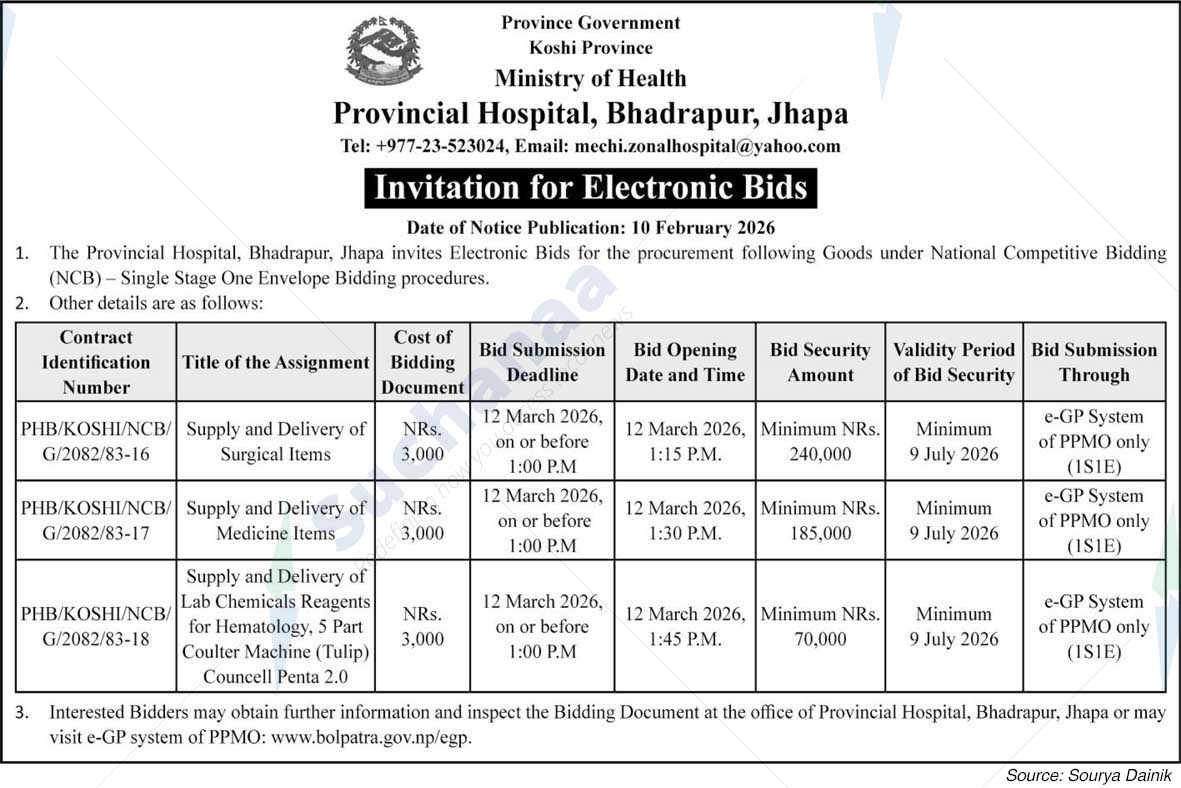 Provincial Hospital, Bhadrapur
