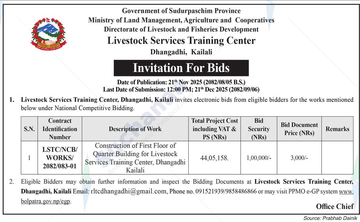 Livestock Services Training Center Dhangadhi, Kailali