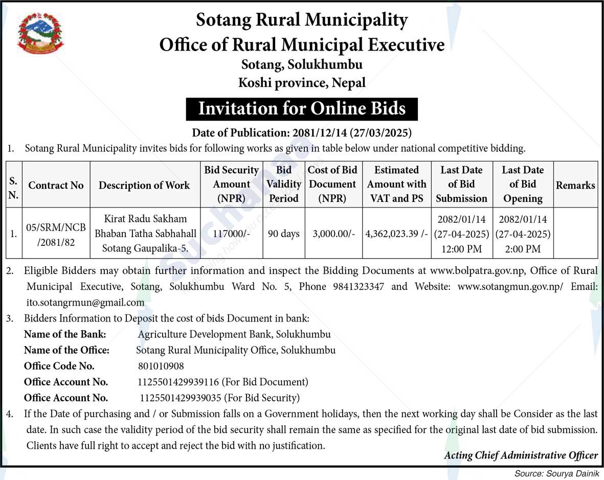 Sotang Rural Municipality Office