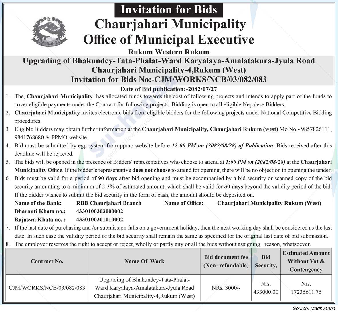 Chaurjahari Municipality