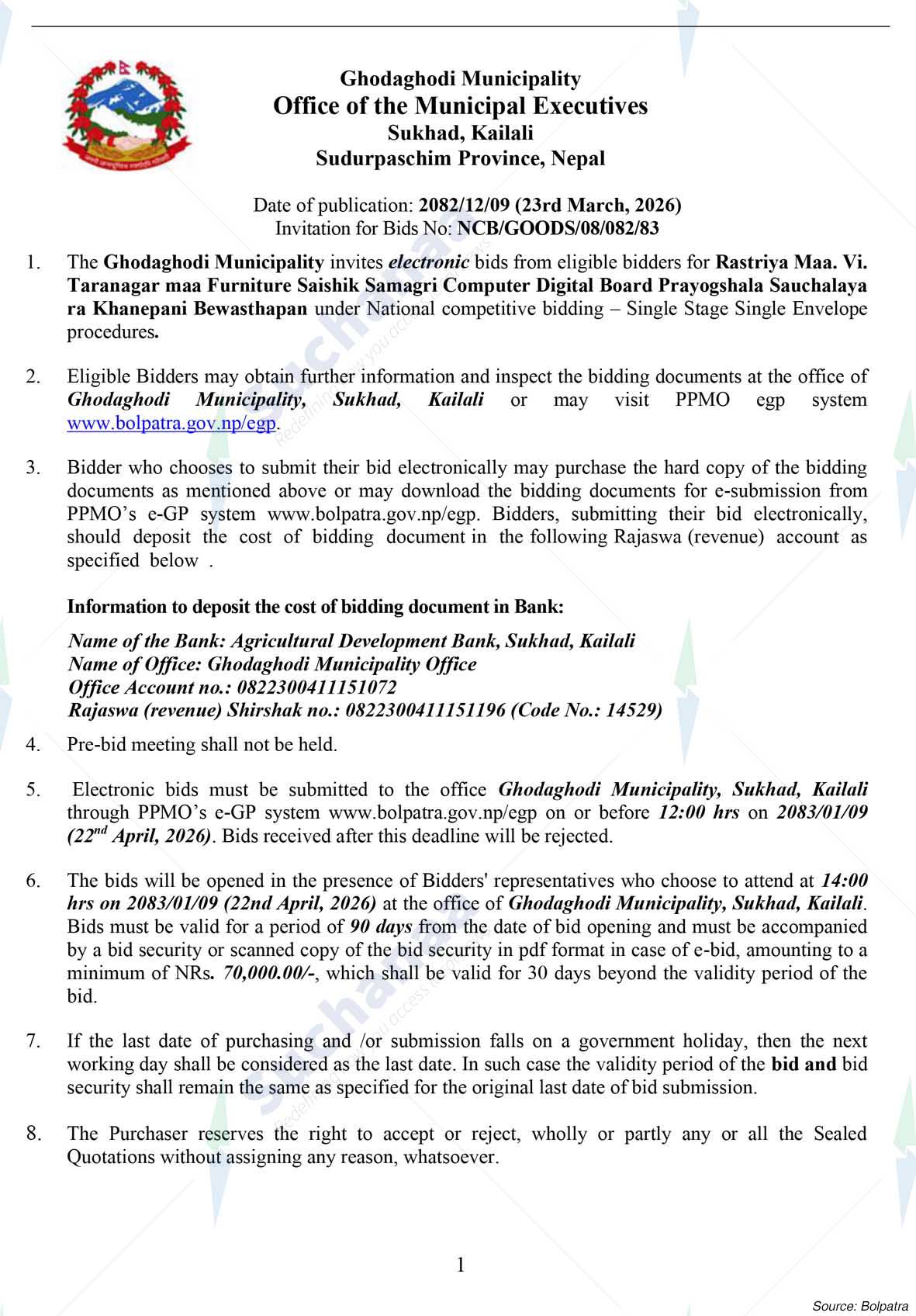 Ghodaghodi Municipality