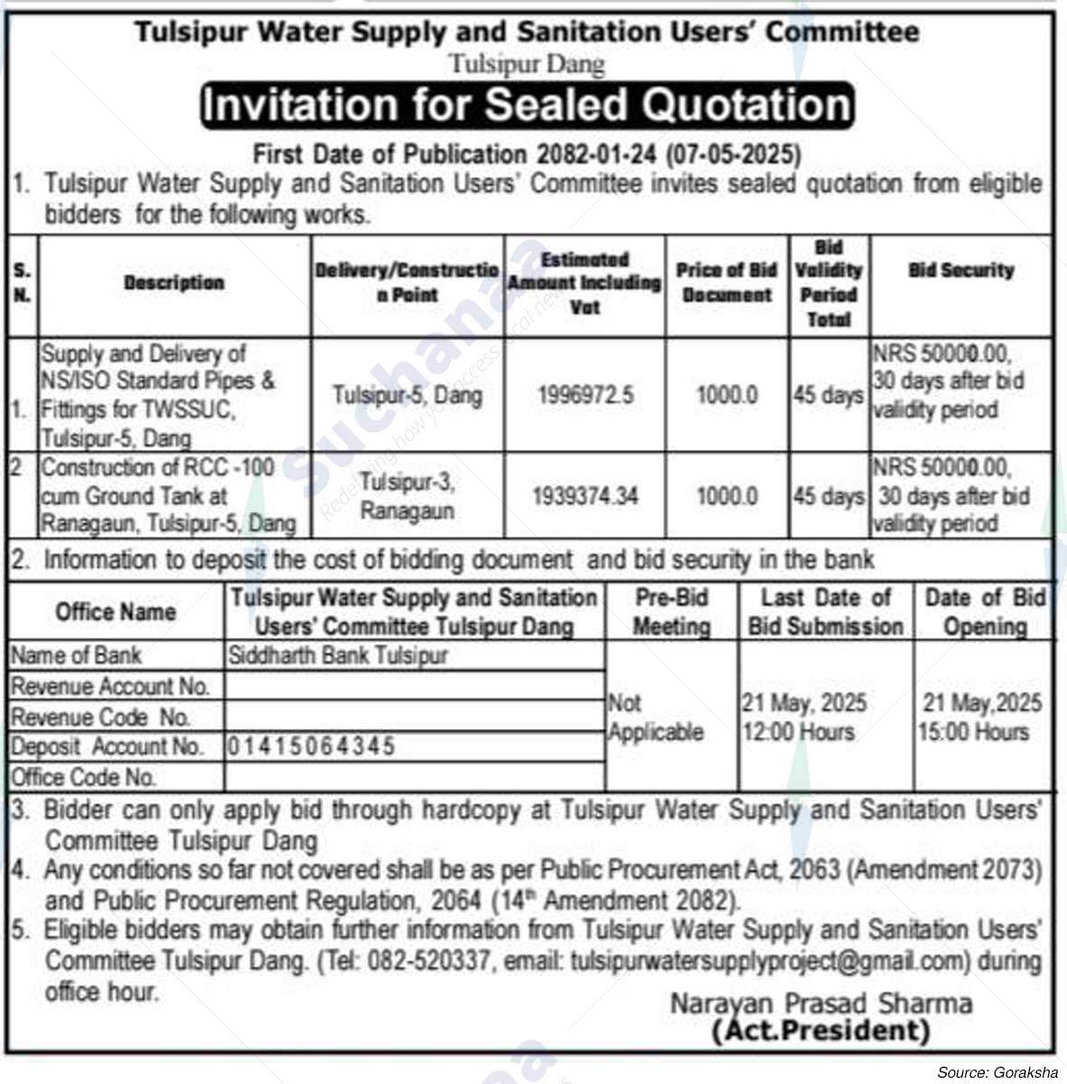 Tulsipur Water Supply and Sanitation Users' Committee