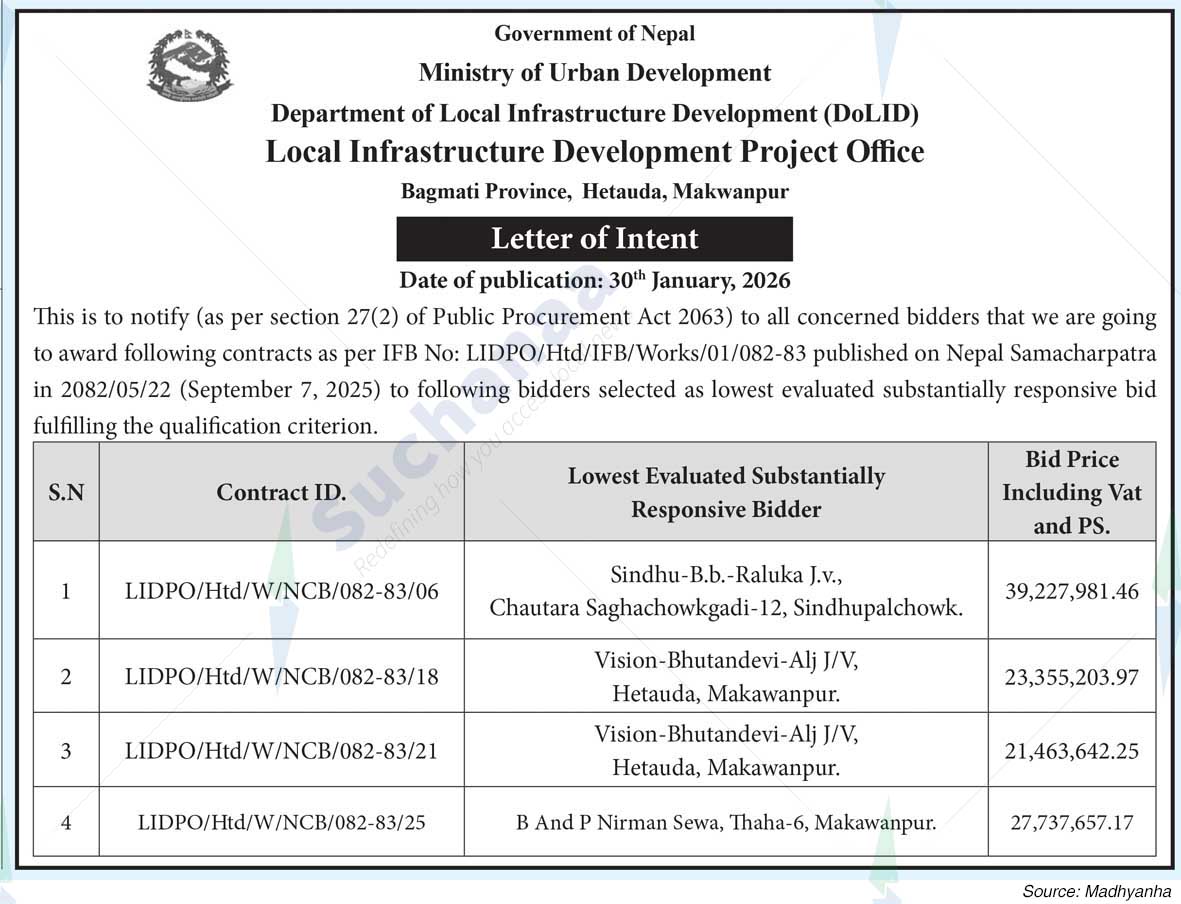 Local Infrastructure Development Project Office, Hetauda