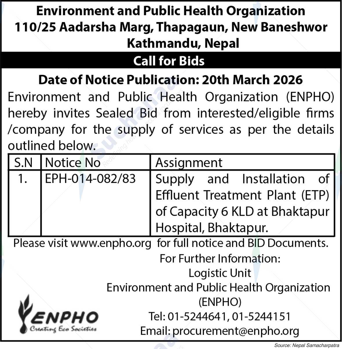 Environment and Public Health Organization (ENPHO)
