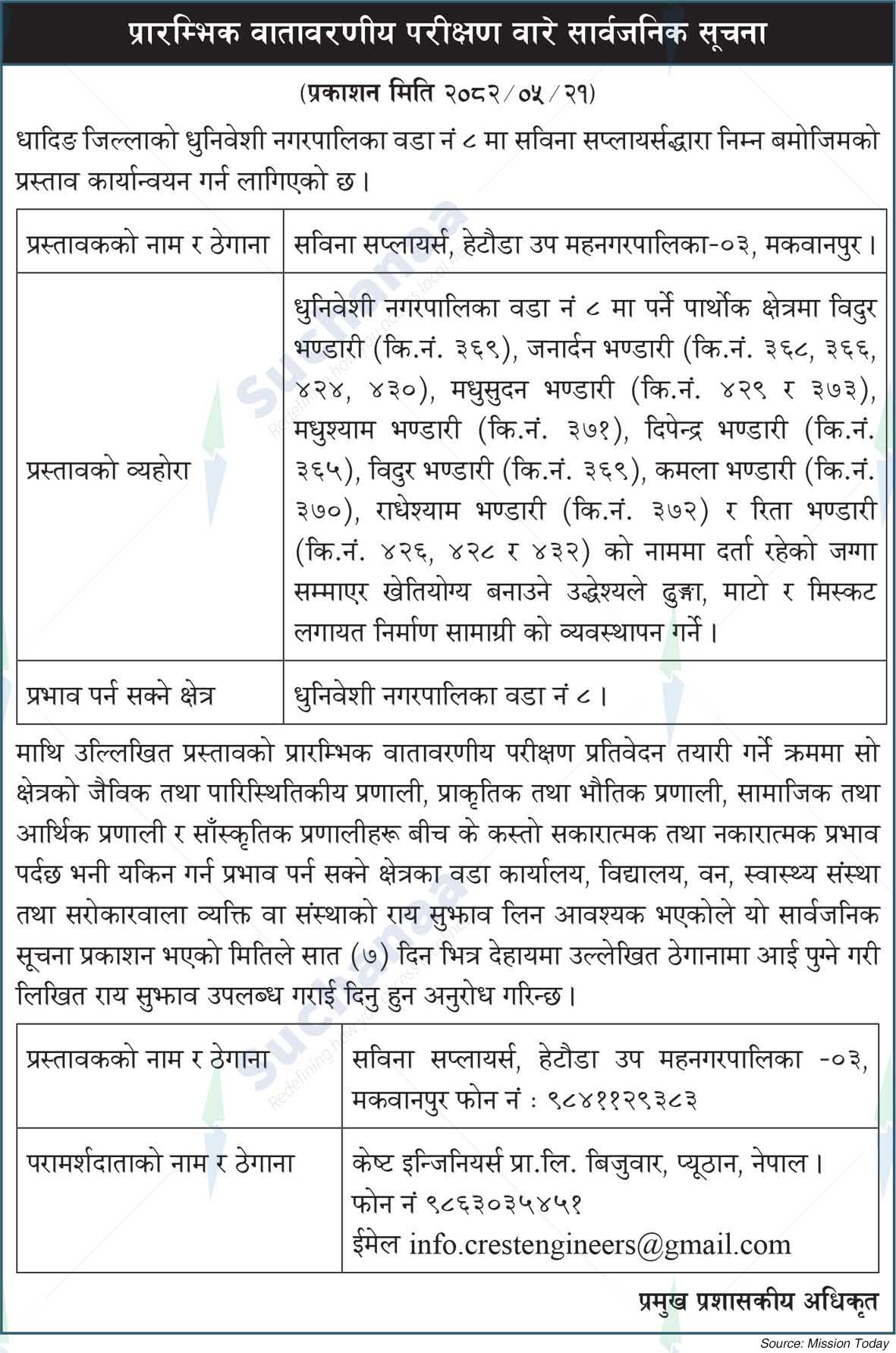 Sabina Suppliers Pvt. Ltd.