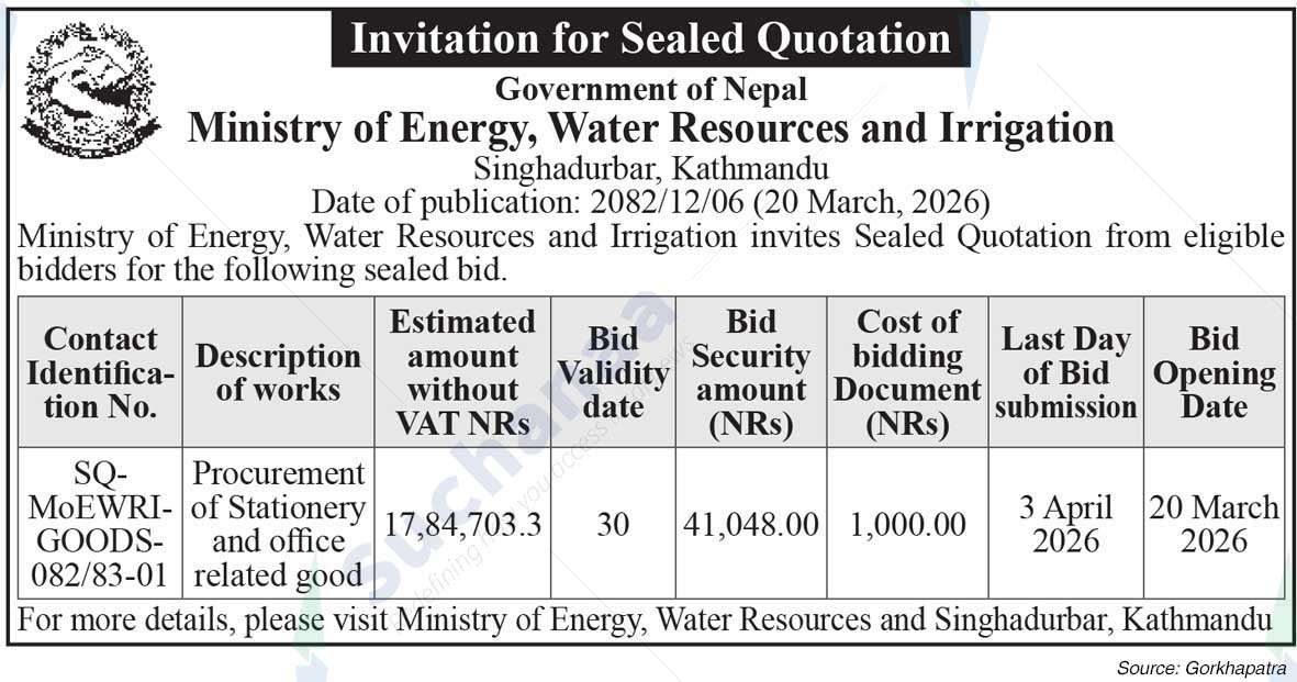 Ministry of Energy, Water Resources and Irrigation, Kathmandu