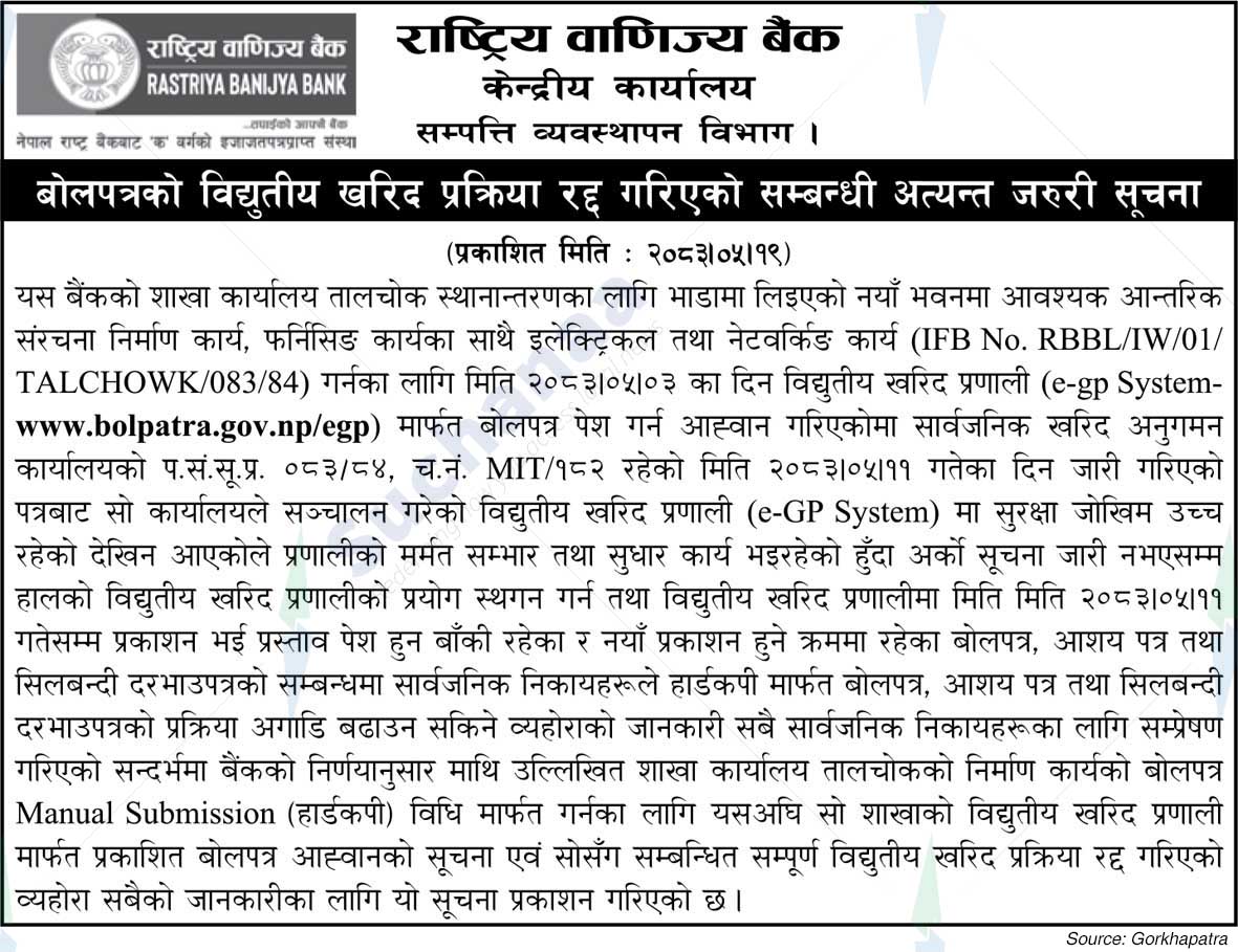 Rastriya Banijya Bank Ltd.