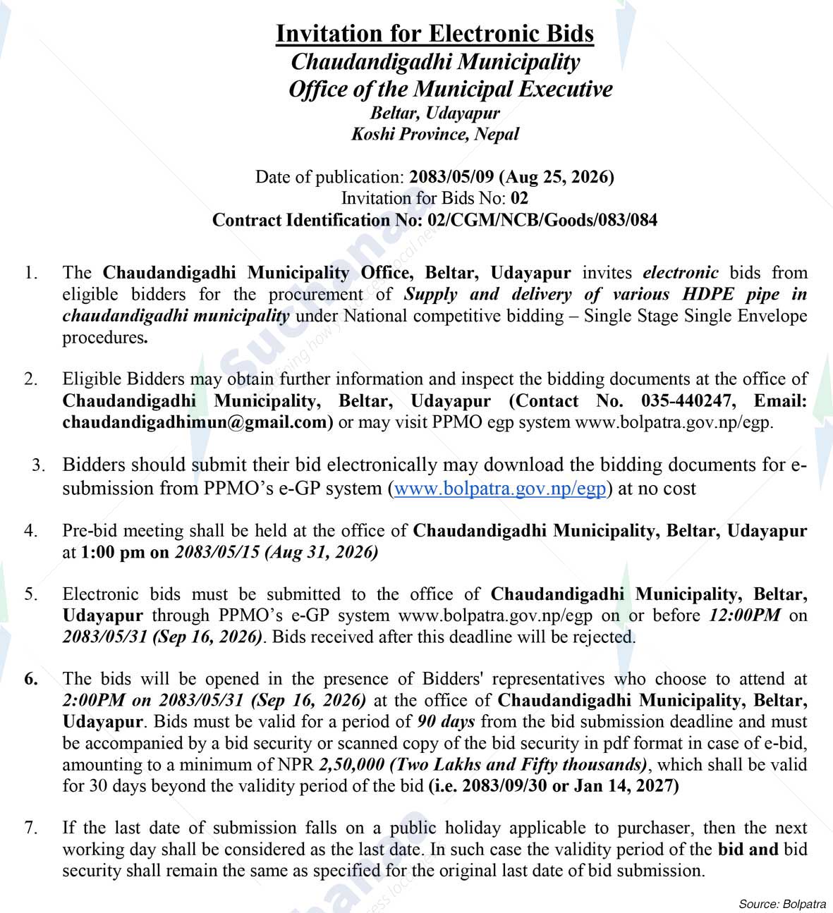 Chaudandigadhi Municipality