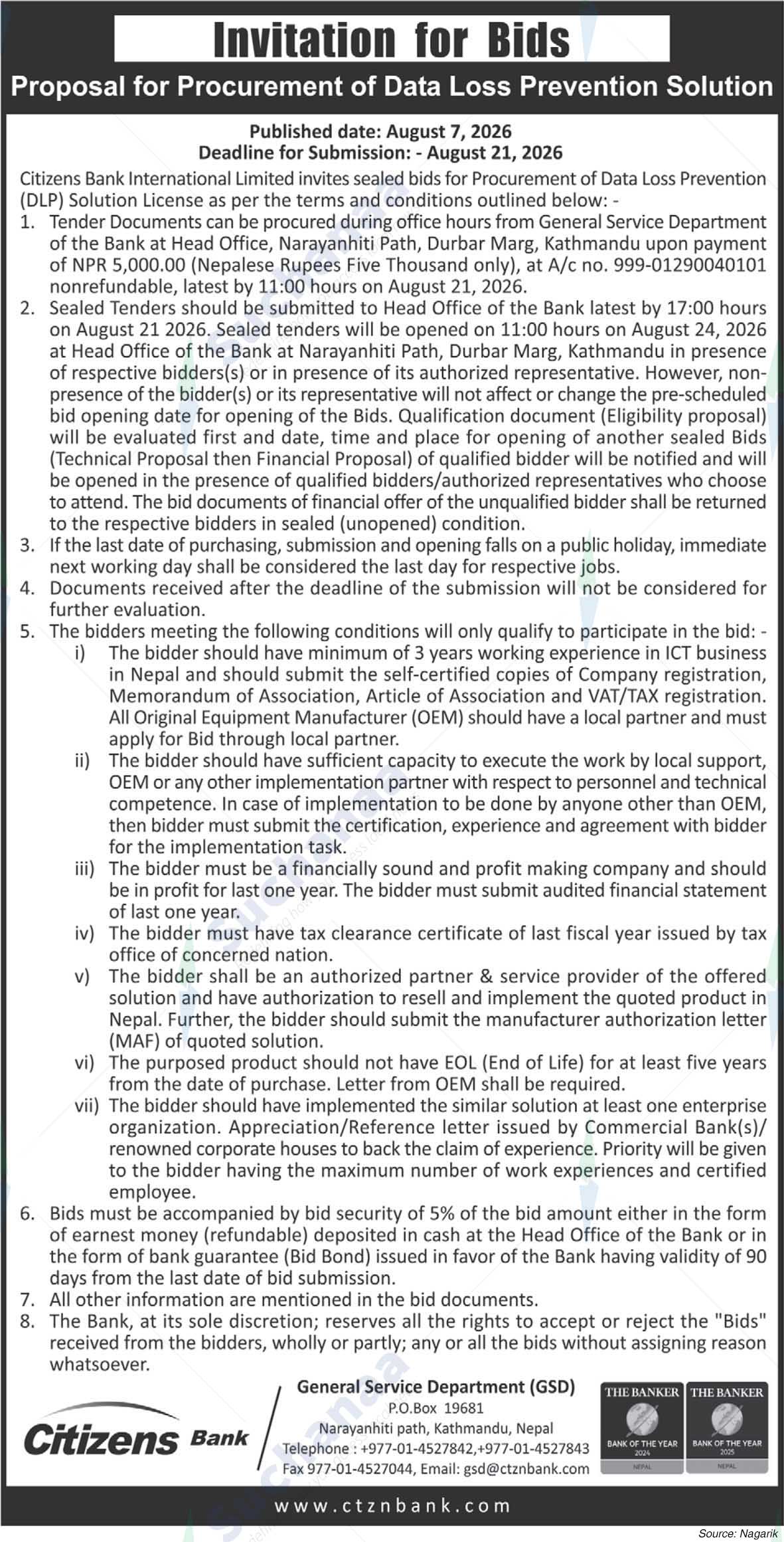 Citizens Bank International Limited