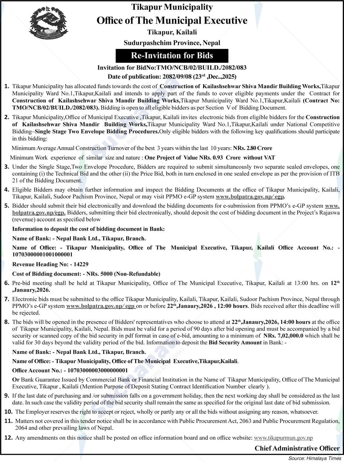 Tikapur Municipality