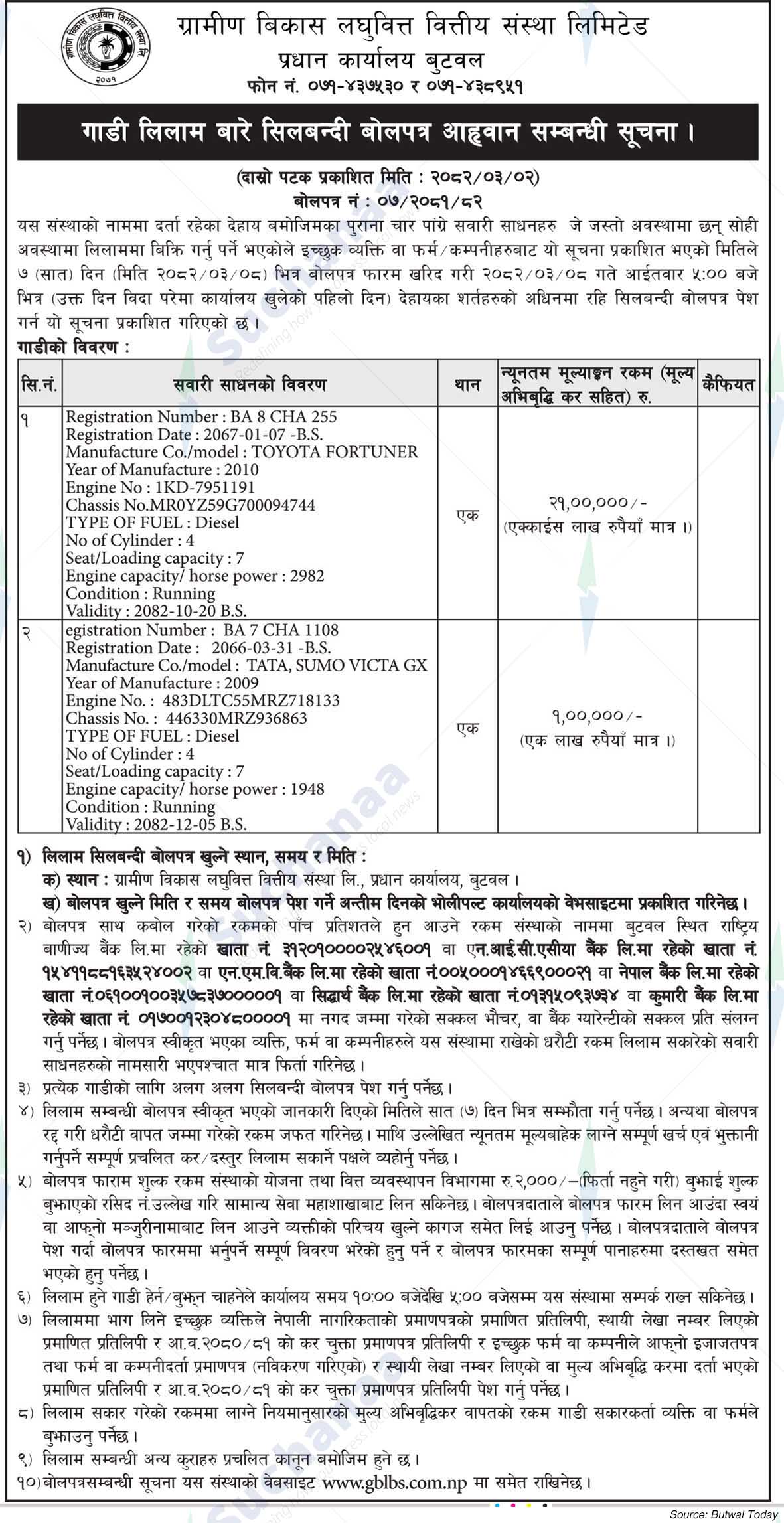 Rural Development Microfinance Institution Limited, Butwal