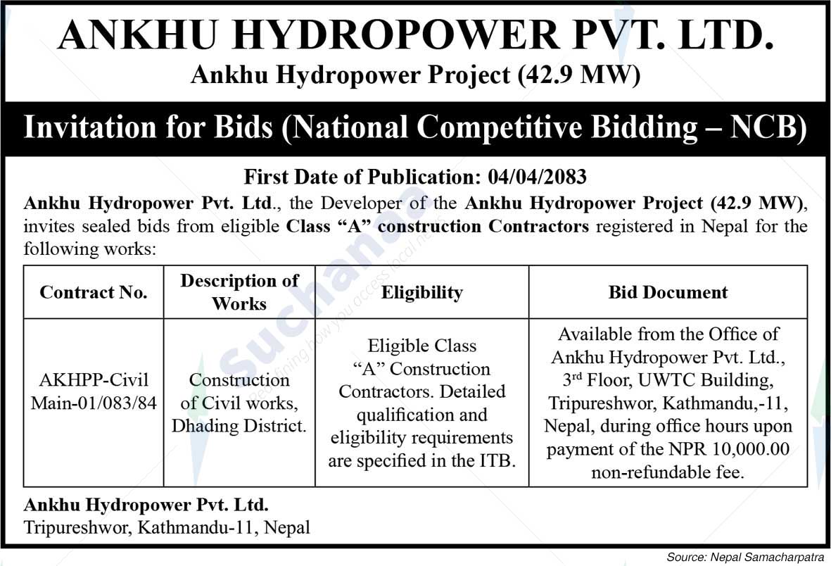 Ankhu Hydropower Pvt. Ltd.