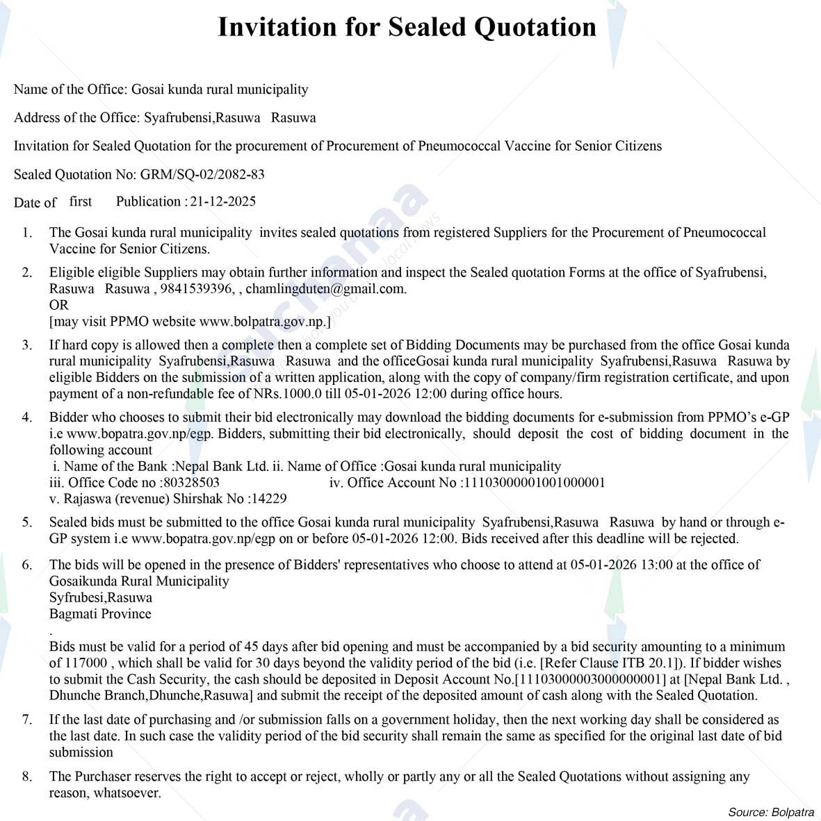 Gosaikunda Rural Municipality