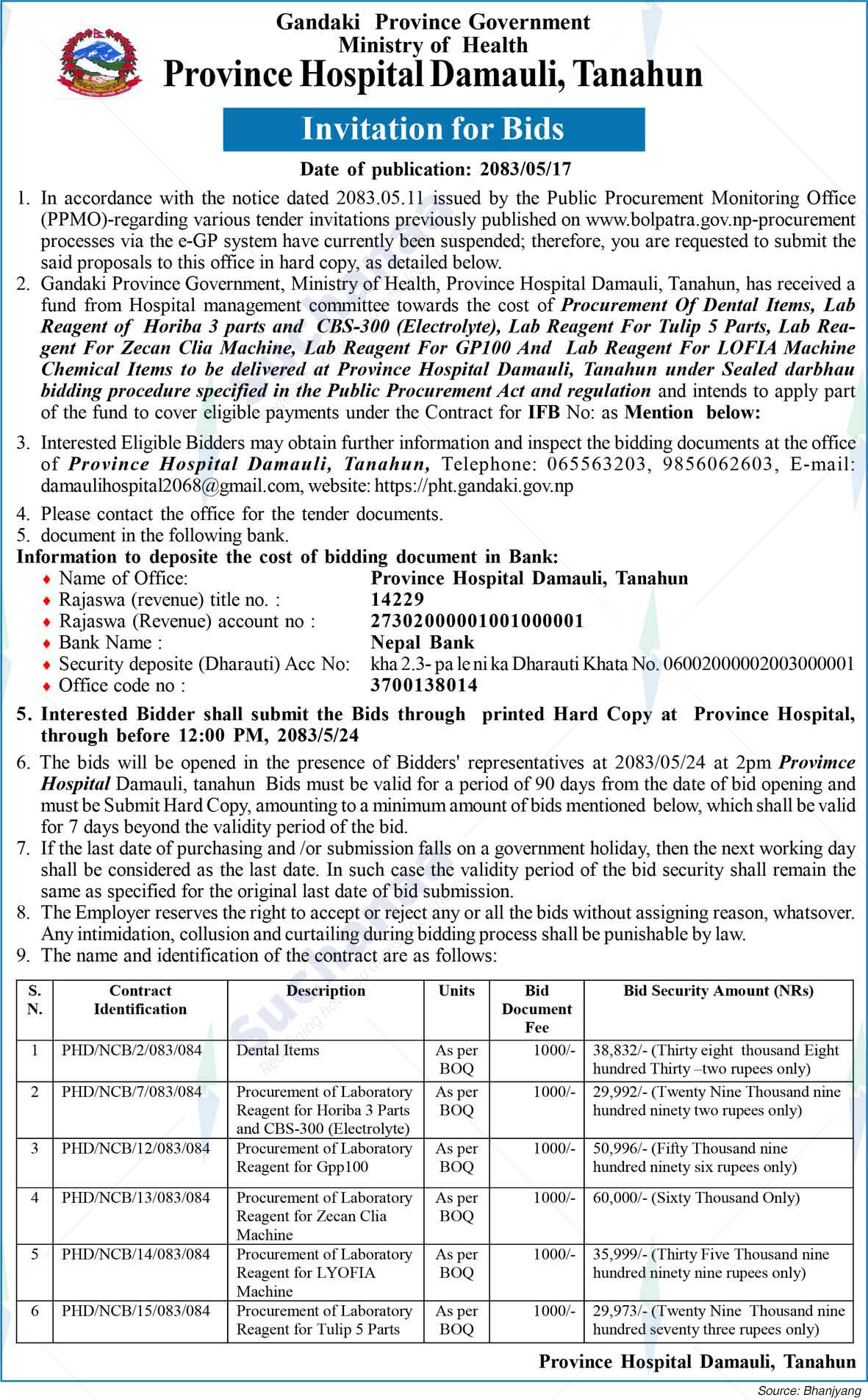 Province Hospital Damauli
