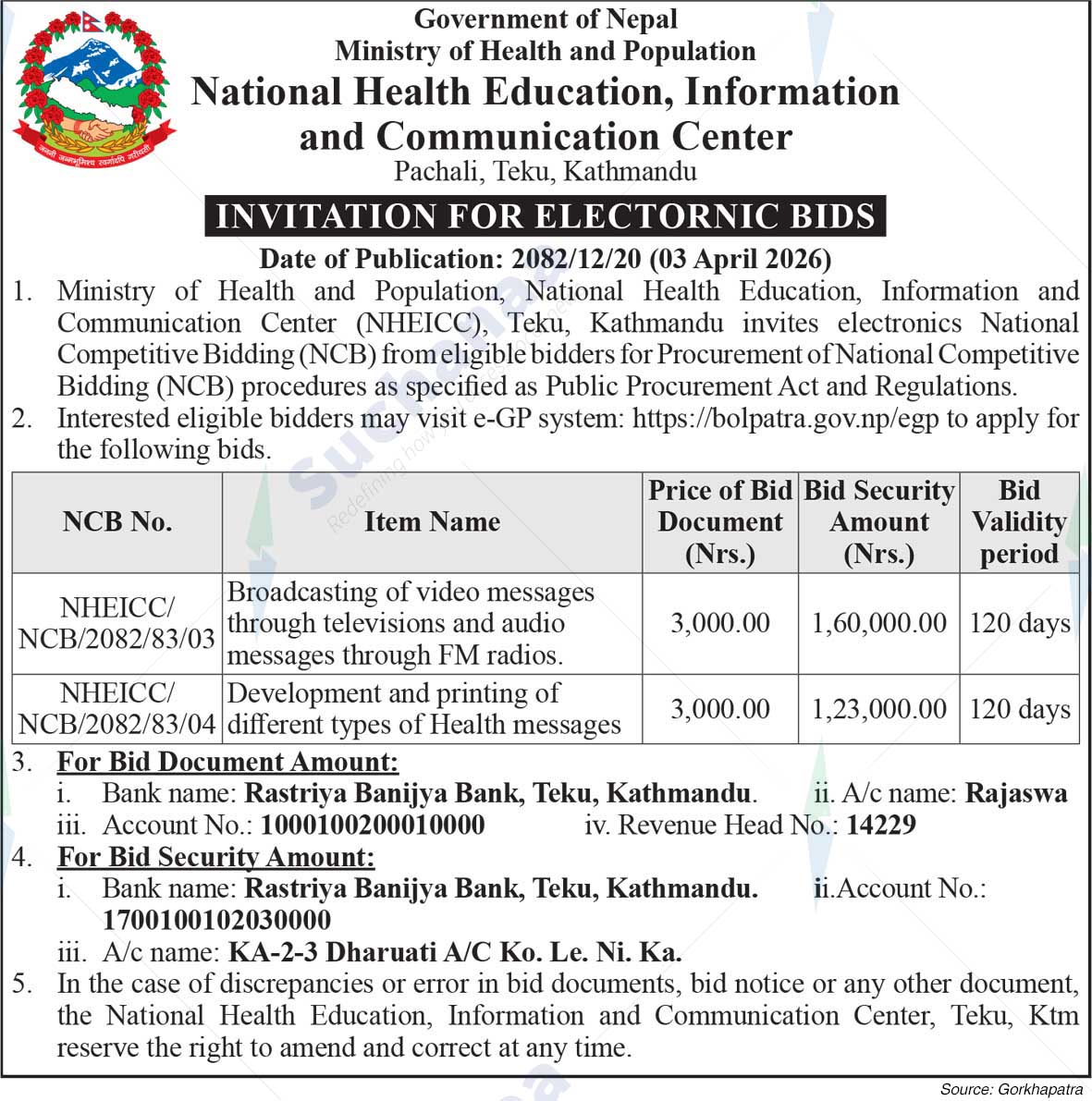 National Health Education, Information and Communication Center, Teku, Kathmandu